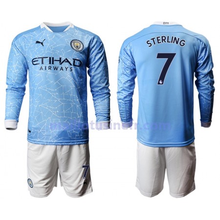Maillot de Foot Manchester City Raheem Sterling 7 Domicile 2020-21 Manches Longues - Enfant Maillot de Foot Manchester City Raheem Sterling 7 Domicile 2020-21 Manches Longues - Enfant